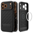 Husa de protectie Spigen Caseology Parallax "S" MagSafe (ACS09911) compatibil cu iPhone 17 Pro Max, Negru Mat