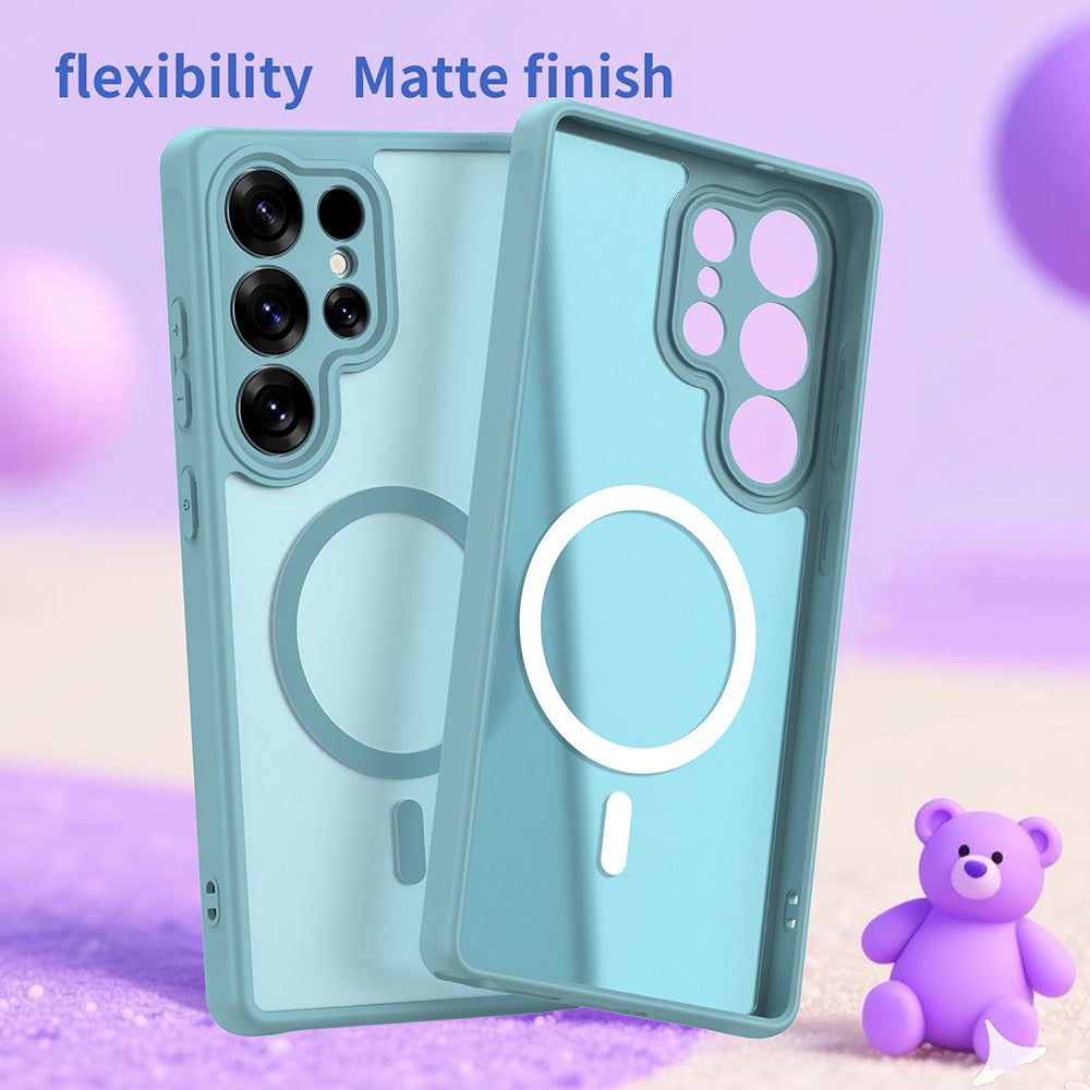 Husa de protectie Techsuit HaloFrost II MagSafe compatibil cu Samsung Galaxy S25 Ultra, Verde Menta
