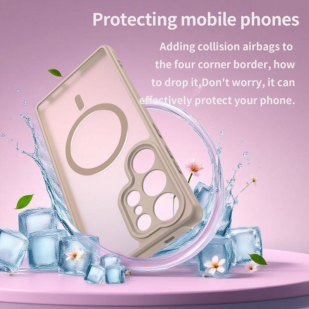 Husa de protectie Techsuit HaloFrost II MagSafe compatibil cu Samsung Galaxy S25 Ultra, Auriu