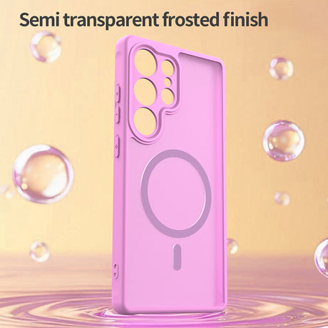 Husa de protectie Techsuit HaloFrost II MagSafe compatibil cu Samsung Galaxy S25 Ultra, Roz
