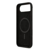 Husa de protectie Karl Lagerfeld Silicone Ring MagSafe (KLHMP17MSCMKCRHK) compatibil cu iPhone 17 Air, Negru Karl&Choupette