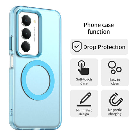 Husa de protectie Techsuit CandyCase MagSafe compatibil cu Xiaomi Redmi 15 4G / Redmi 15 5G, Albastru