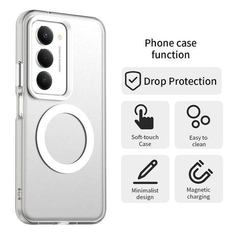 Husa de protectie Techsuit CandyCase MagSafe compatibil cu Xiaomi Redmi 15 4G / Redmi 15 5G, Alb