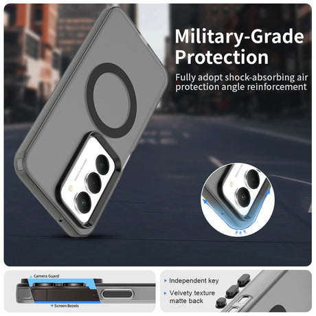 Husa de protectie Techsuit CandyCase MagSafe compatibil cu Xiaomi Redmi 15 4G / Redmi 15 5G, Negru