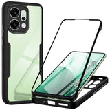 Folie de protectie Techsuit ColorVerse 360 Series + compatibil cu Oppo Reno14, Negru