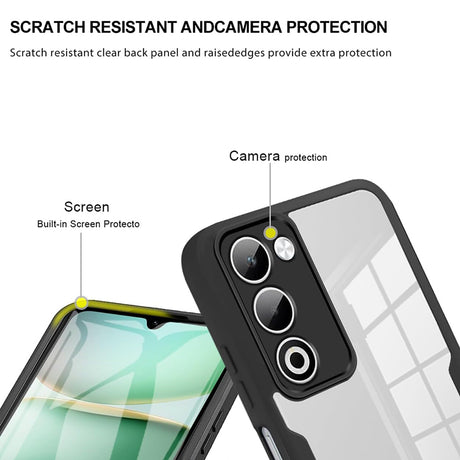 Folie de protectie Techsuit ColorVerse 360 Series + compatibil cu Oppo A5 4G / A5 5G, Mov