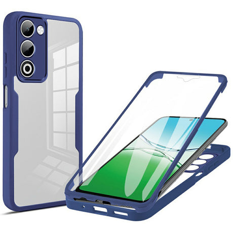Folie de protectie Techsuit ColorVerse 360 Series + compatibil cu Oppo A5 4G / A5 5G, Albastru