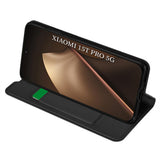 Husa de protectie Techsuit Magskin Book compatibil cu Xiaomi 15T Pro, Negru