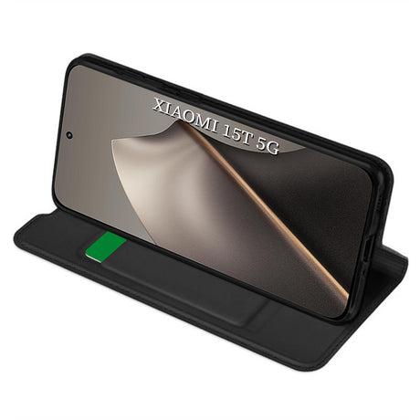 Husa de protectie Techsuit Magskin Book compatibil cu Xiaomi 15T, Negru