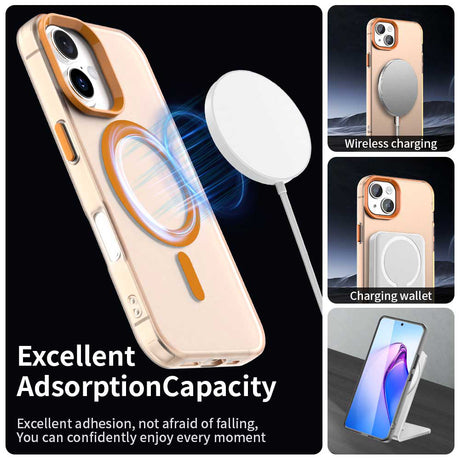 Husa de protectie Techsuit CandyCase MagSafe compatibil cu iPhone 17 Pro, Portocaliu