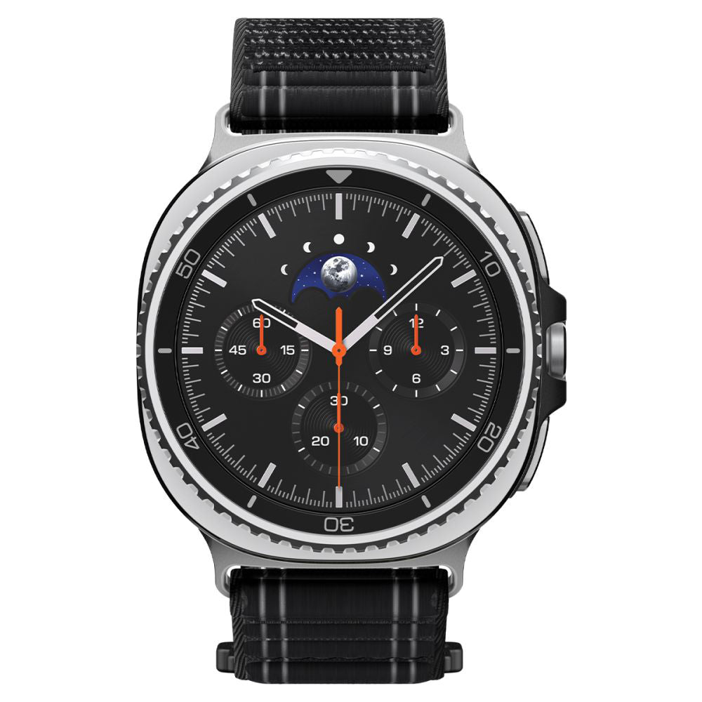 Curea smartwatch Spigen Watchband WBF0 (AMP10153) compatibil cu Samsung Galaxy Watch8 40mm/Watch8 44mm/Watch8 Classic, Negru