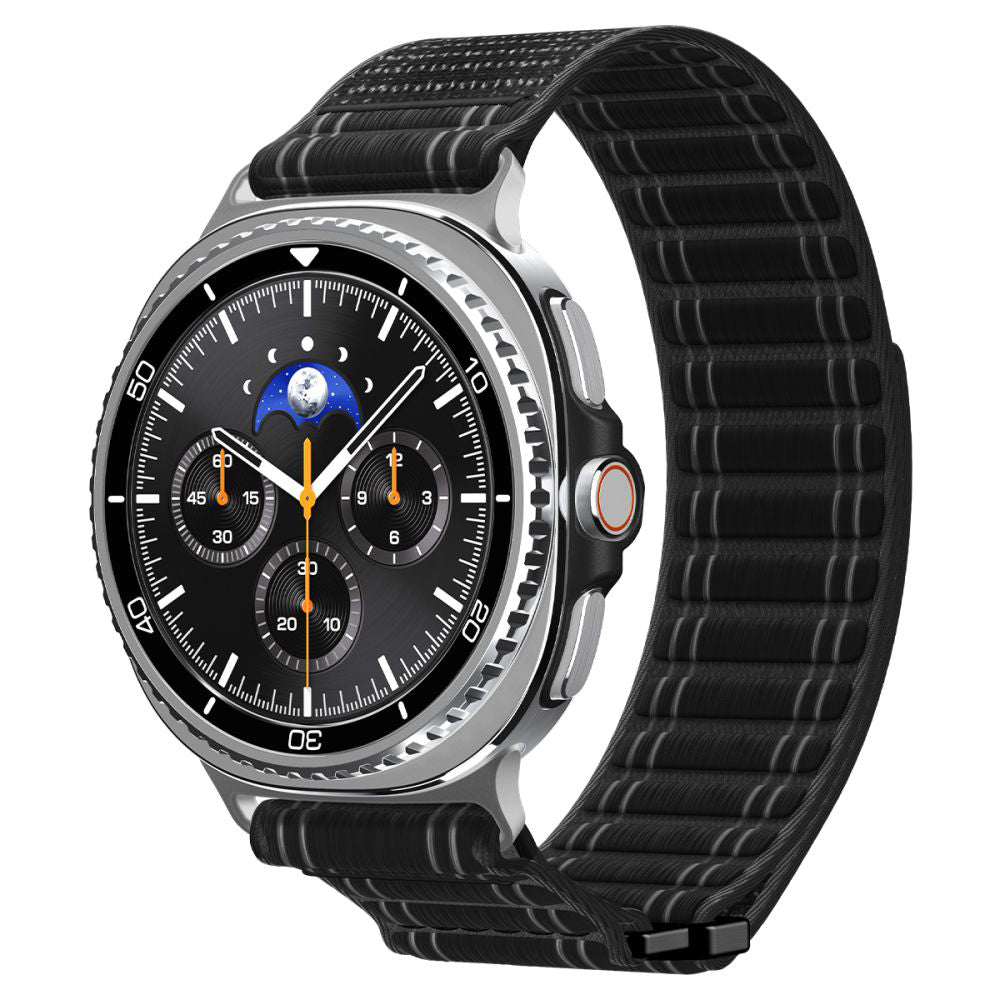Curea smartwatch Spigen Watchband WBF0 (AMP10153) compatibil cu Samsung Galaxy Watch8 40mm/Watch8 44mm/Watch8 Classic, Negru