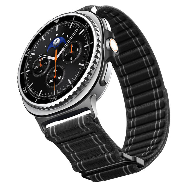 Curea smartwatch Spigen Watchband WBF0 (AMP10153) compatibil cu Samsung Galaxy Watch8 40mm/Watch8 44mm/Watch8 Classic, Negru