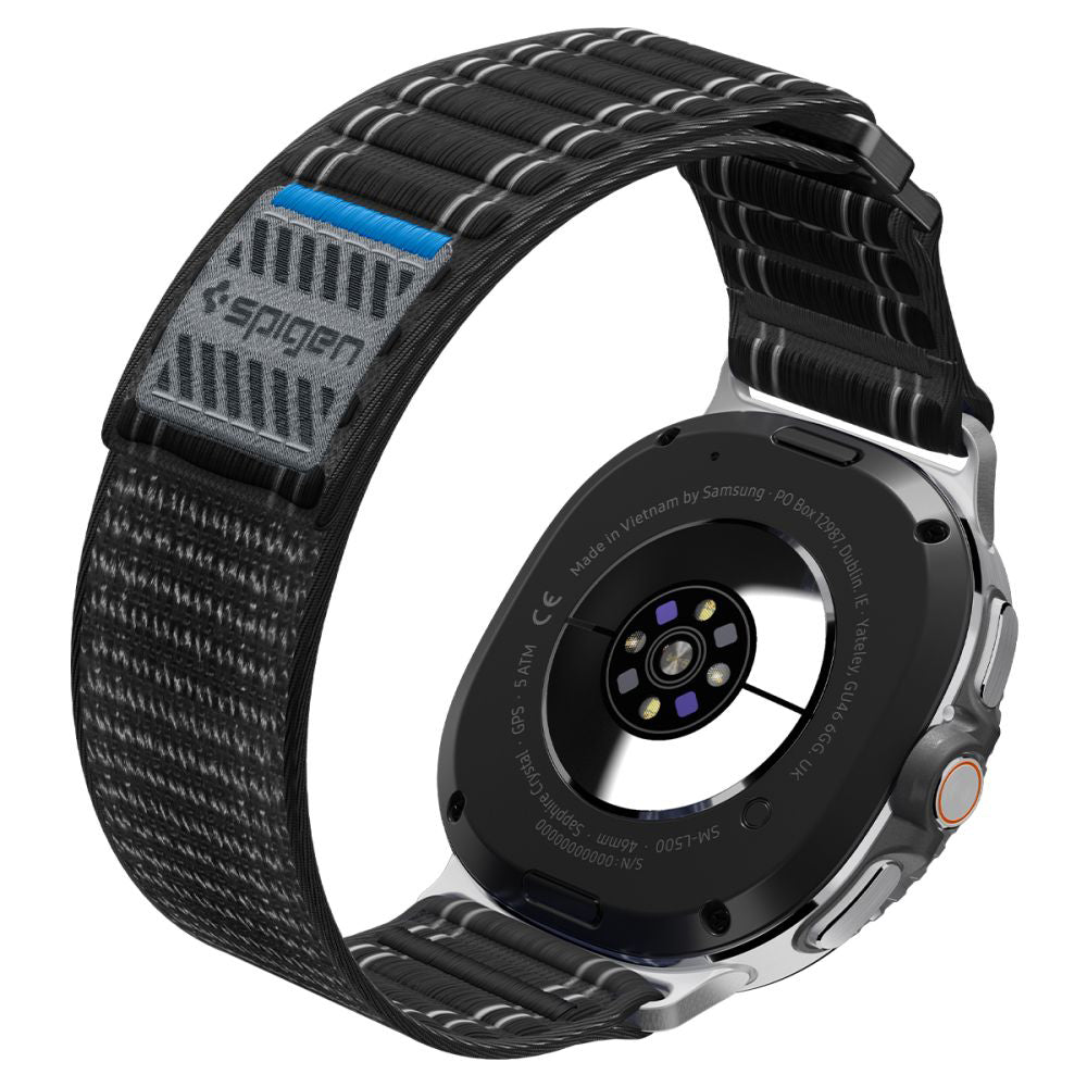 Curea smartwatch Spigen Watchband WBF0 (AMP10153) compatibil cu Samsung Galaxy Watch8 40mm/Watch8 44mm/Watch8 Classic, Negru
