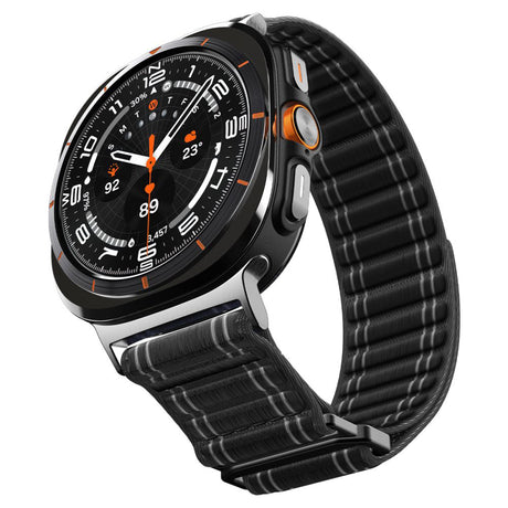 Curea smartwatch Spigen Watchband WBF0 neagră pentru Samsung Galaxy Watch Ultra 47mm