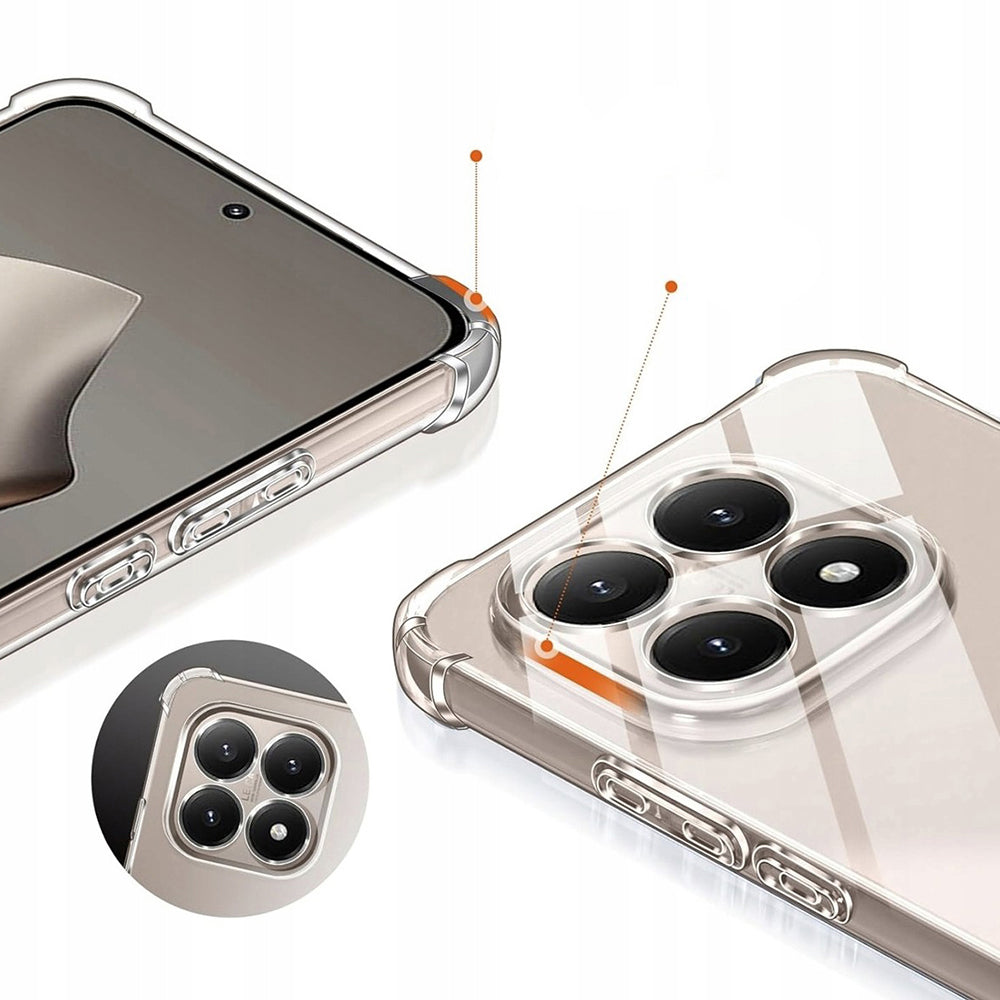 Husa de protectie Techsuit Shockproof Clear Silicone compatibil cu Xiaomi 15T, Transparent