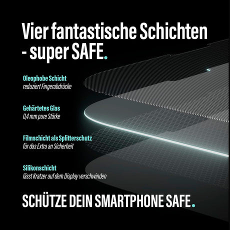 Folie de protectie PanzerGlass® SAFE. Ultra-Wide Fit w. Aligner compatibil cu Samsung Galaxy S24 FE, Transparent