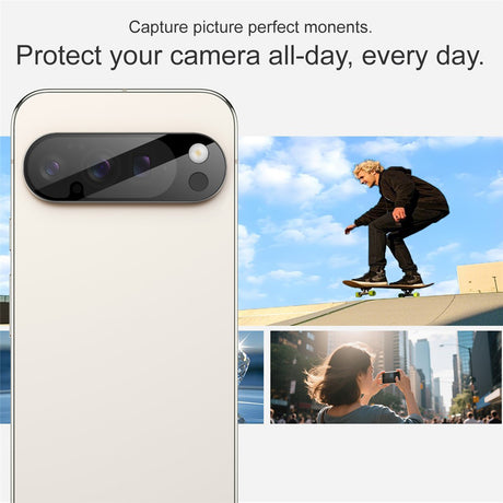 Folie de protectie Techsuit Full Camera Glass compatibil cu Google Pixel 10 Pro, Negru