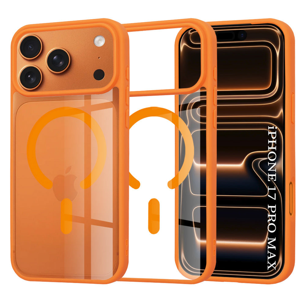 Husa de protectie Techsuit MagSafe Pro compatibil cu iPhone 17 Pro Max, Portocaliu
