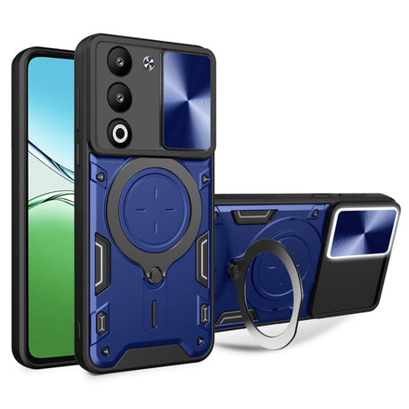 Husa de protectie Techsuit CamGuard Pro compatibil cu Oppo A5 4G / A5 5G, Albastru