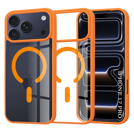 Husă Techsuit MagSafe Pro pentru iPhone 17 Pro / iPhone 18 Pro, portocalie