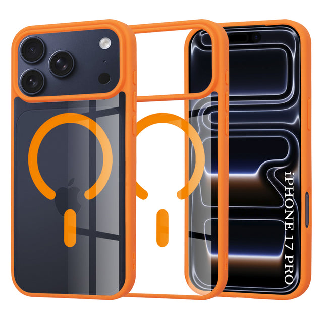 Husă Techsuit MagSafe Pro pentru iPhone 17 Pro / iPhone 18 Pro, portocalie