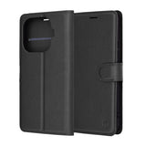 Husa de protectie Techsuit Leather Folio compatibil cu Xiaomi 15T Pro, Negru