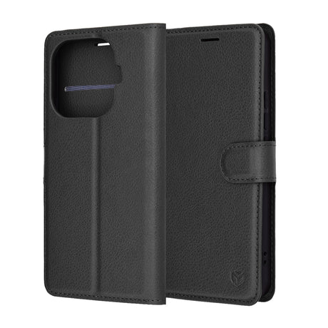 Husa de protectie Techsuit Leather Folio compatibil cu Xiaomi 15T Pro, Negru