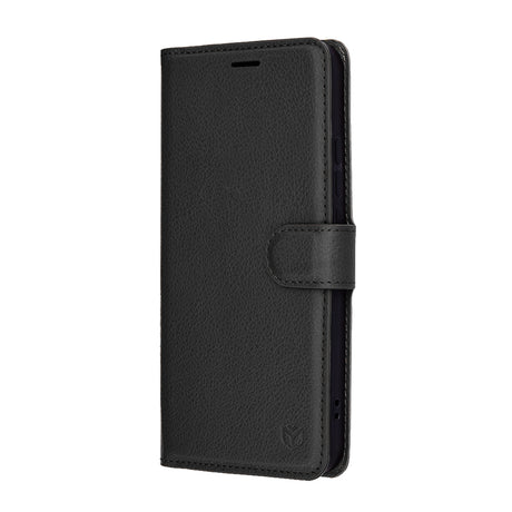 Husa de protectie Techsuit Leather Folio compatibil cu Xiaomi 15T, Negru