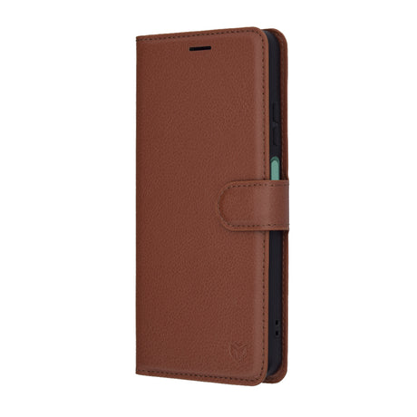 Husa de protectie Techsuit Leather Folio compatibil cu Oppo A5 4G / A5 5G, Maro
