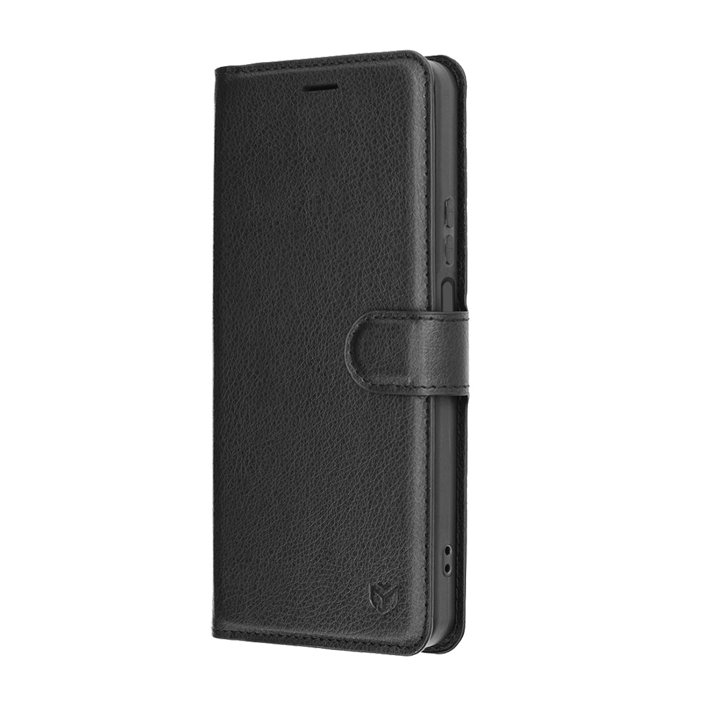 Husa de protectie Techsuit Leather Folio compatibil cu Honor 400 Smart 5G / 400 Smart 4G / X7d 4G, Negru