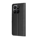 Husa de protectie Techsuit Leather Folio compatibil cu Honor 400 Smart 5G / 400 Smart 4G / X7d 4G, Negru