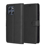 Husa de protectie Techsuit Leather Folio compatibil cu Motorola Moto G86 Power, Negru
