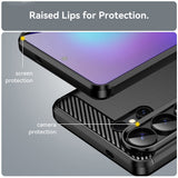 Husa de protectie Techsuit Carbon Silicone compatibil cu Samsung Galaxy S26 Ultra, Negru
