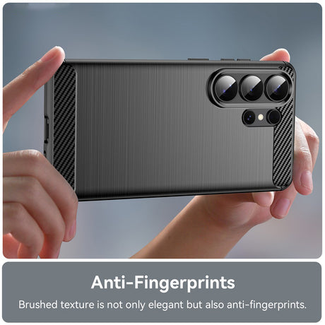 Husa de protectie Techsuit Carbon Silicone compatibil cu Samsung Galaxy S26 Ultra, Negru