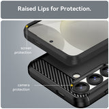 Husa de protectie Techsuit Carbon Silicone compatibil cu Samsung Galaxy S26, Negru