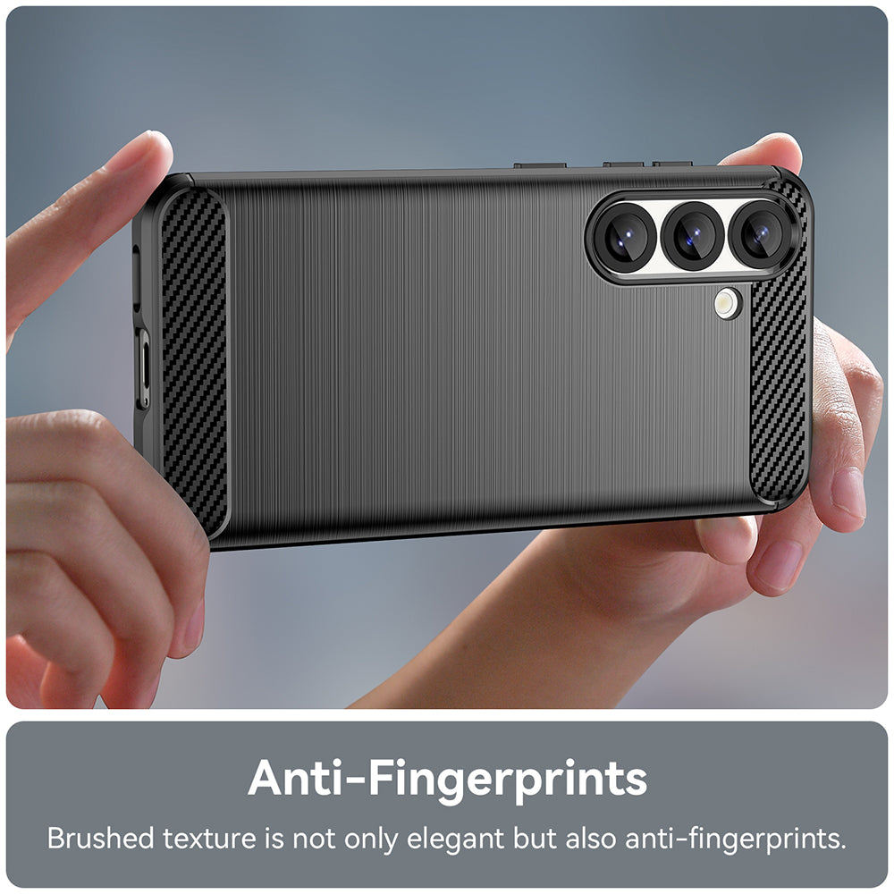 Husa de protectie Techsuit Carbon Silicone compatibil cu Samsung Galaxy S26, Negru