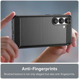 Husa de protectie Techsuit Carbon Silicone compatibil cu Samsung Galaxy S26, Negru