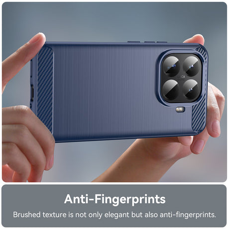 Husa de protectie Techsuit Carbon Silicone compatibil cu Xiaomi 15T Pro, Albastru