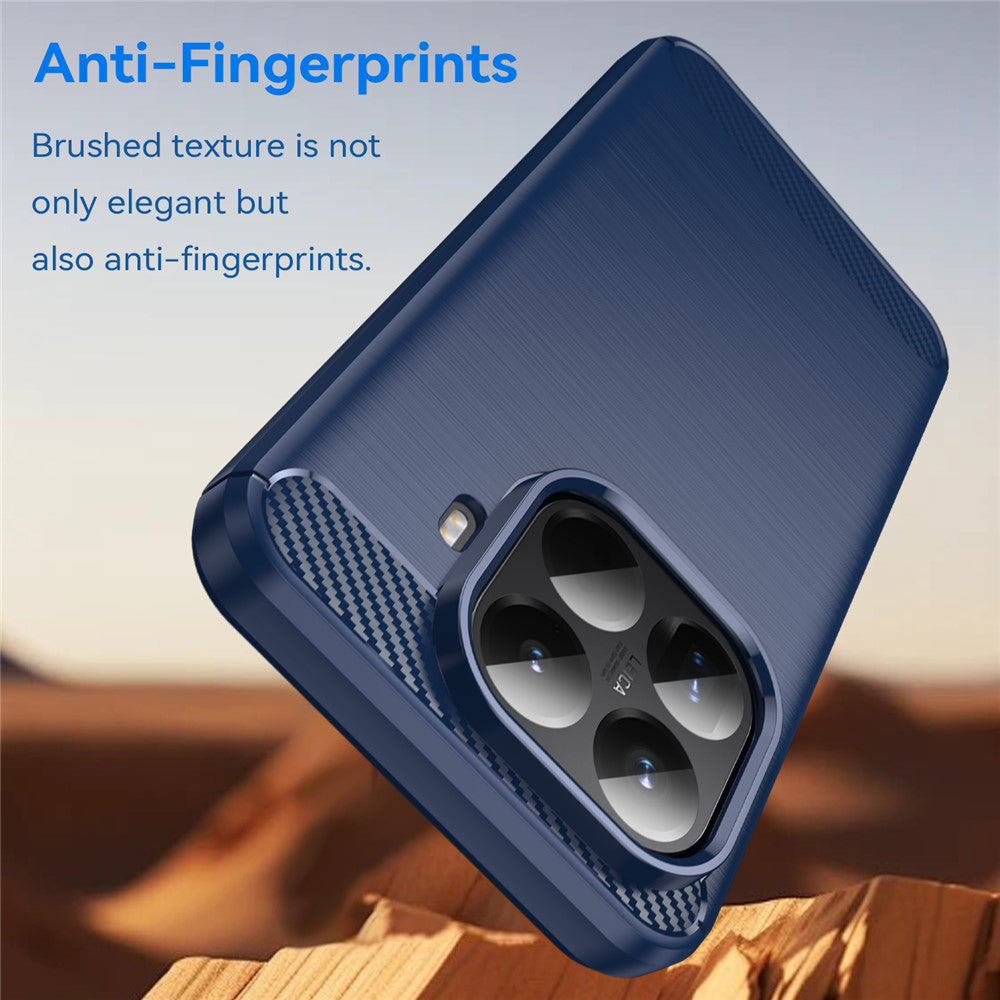 Husa de protectie Techsuit Carbon Silicone compatibil cu Xiaomi 15T Pro, Albastru
