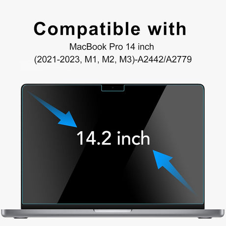 Husa de protectie MacBook Techsuit VisionProX Anti-Blue Light compatibil cu MacBook Pro 14" (2023 / 2024 / 2025 / 2026), Transparent
