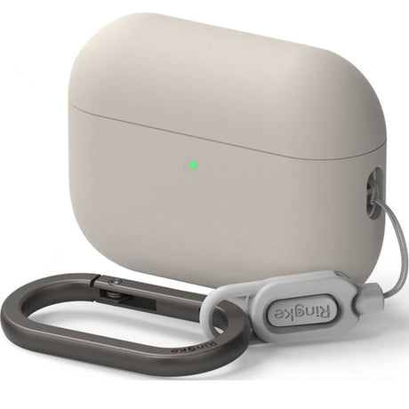 Casti Ringke Silicone, Apple AirPods Pro 3, Stone