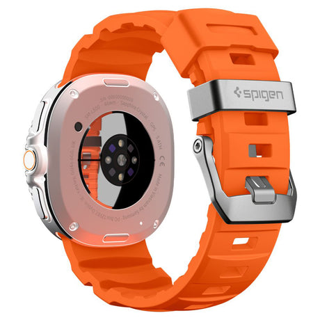 Curea smartwatch Spigen Watchband WBS2 (AMP10152) compatibil cu Samsung Galaxy Watch8 40mm/Watch8 44mm/Watch8 Classic, Portocaliu