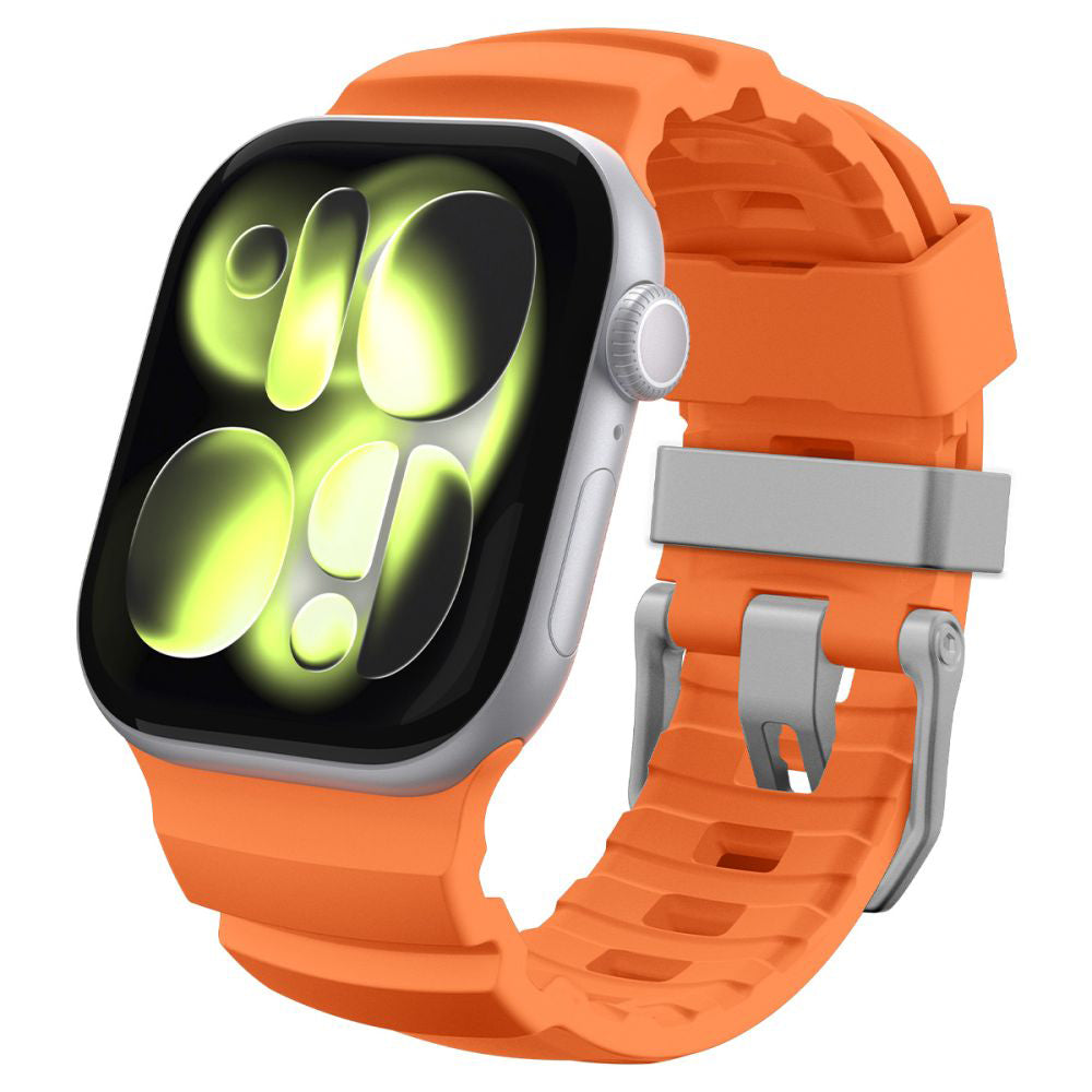 Curea smartwatch Spigen Watchband WBS2 (AMP10509) compatibil cu Apple Watch 8/9/10/11/SE/SE 2/SE 3/Ultra/Ultra 2/Ultra 3 (44/45/46/49mm), Portocaliu