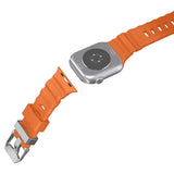 Curea smartwatch Spigen Watchband WBS2 (AMP10509) compatibil cu Apple Watch 8/9/10/11/SE/SE 2/SE 3/Ultra/Ultra 2/Ultra 3 (44/45/46/49mm), Portocaliu