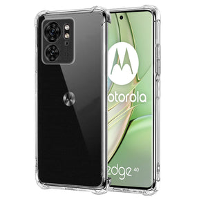 Husa de protectie Techsuit Shockproof Clear Silicone compatibil cu Motorola Edge 40 / Edge (2023), Transparent