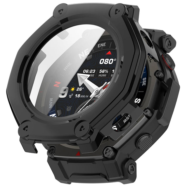 Folie de protectie smartwatch Techsuit Defense360 Pro + Screen Protector compatibil cu Amazfit T-Rex 3 Pro 48mm, Negru
