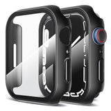 Folie de protectie smartwatch Techsuit Defense360 Pro + Screen Protector compatibil cu Apple Watch 7 (45mm), Negru