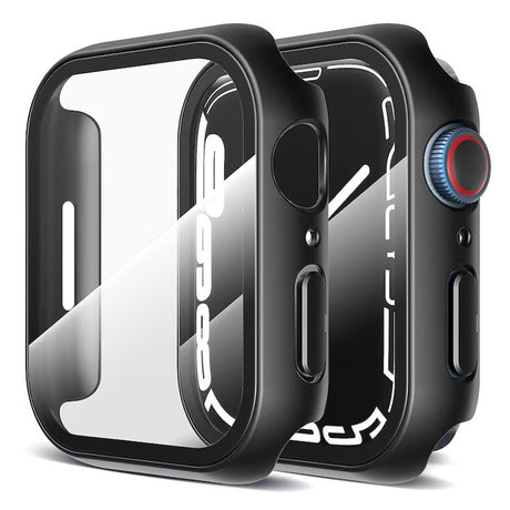 Folie de protectie smartwatch Techsuit Defense360 Pro + Screen Protector compatibil cu Apple Watch 7 (45mm), Negru