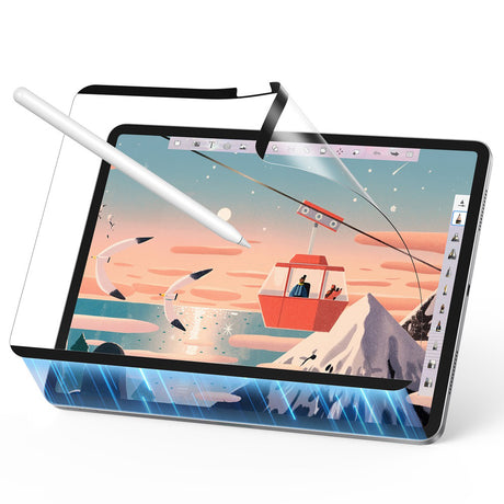 Husa de protectie tableta ESR Paper-Feel Magnetic compatibil cu iPad Air 11 (2024) / Air 11 (2025) / Air 11 (2026), Transparent